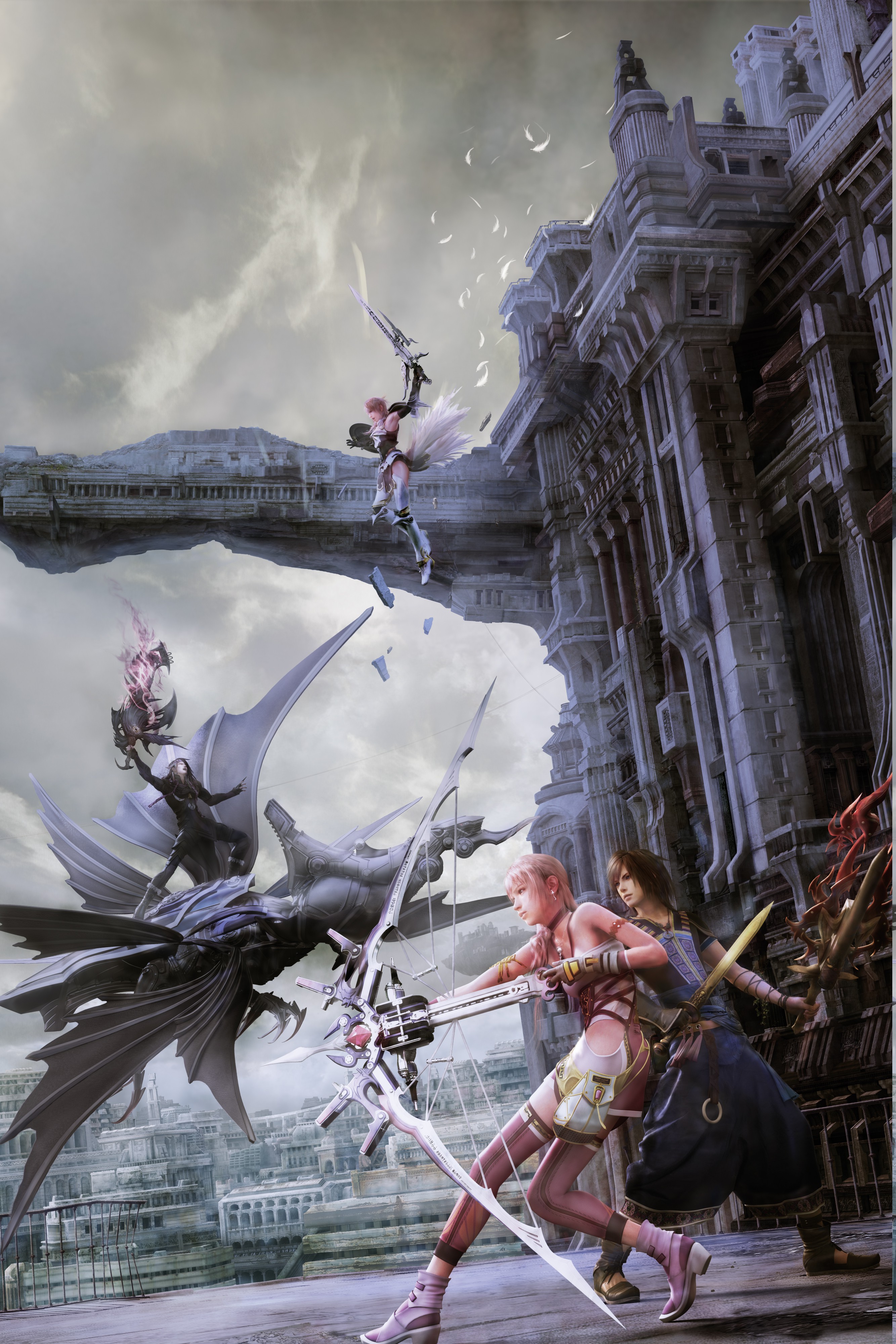 Final Fantasy XIII, Final Fantasy, Serah Farron, Noel Kreiss, Caius Ballad, Video Games, Claire Farron Wallpaper