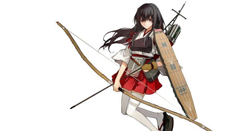anime Girls, Weapon, Bows, Kantai Collection HD Wallpaper Desktop Background