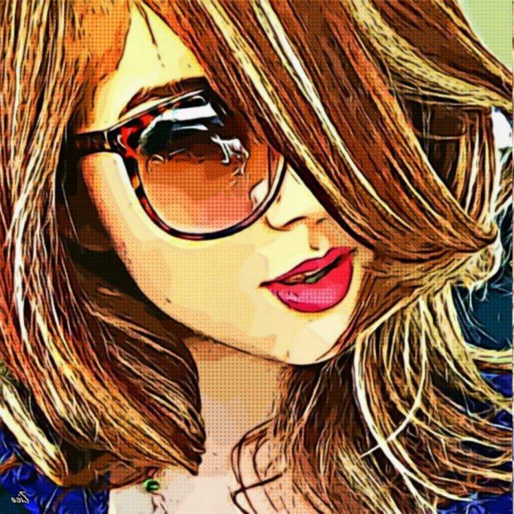 model, Sunglasses, Digital Art HD Wallpaper Desktop Background