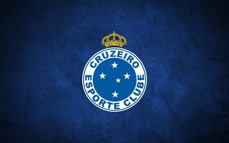 Cruzeiro Esporte Clube, Soccer Clubs, Brazil, Blue Background HD Wallpaper Desktop Background