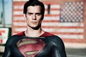 Superman, Movies, Man Of Steel, Henry Cavill, American Flag