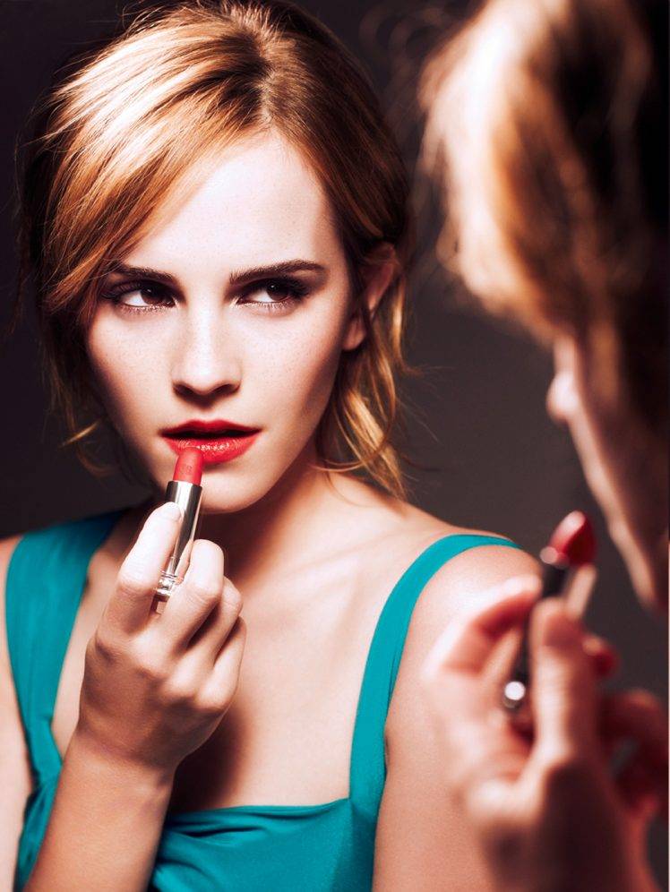 Emma Watson, lipstick HD Wallpaper Desktop Background