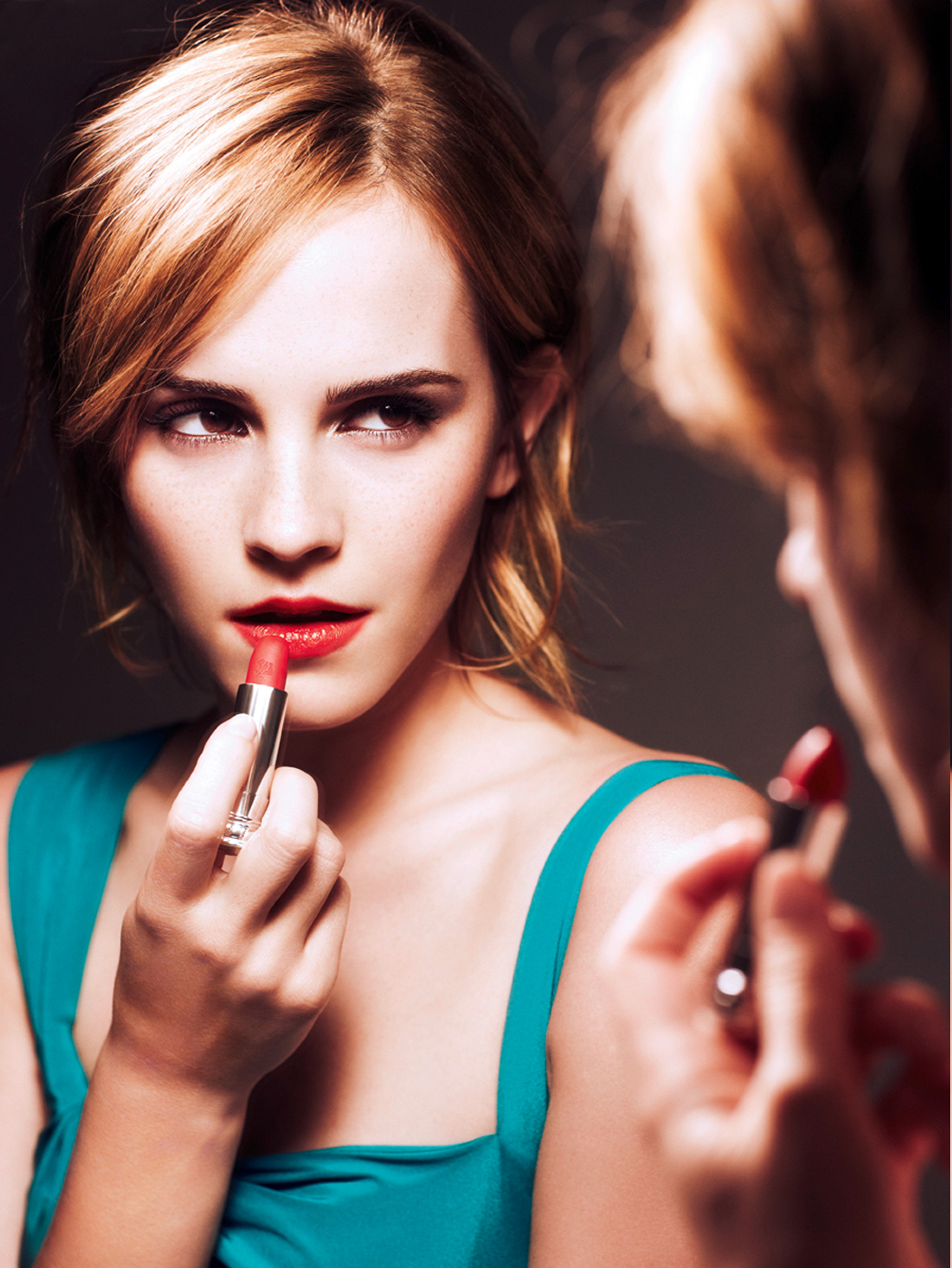 Emma Watson, lipstick Wallpaper
