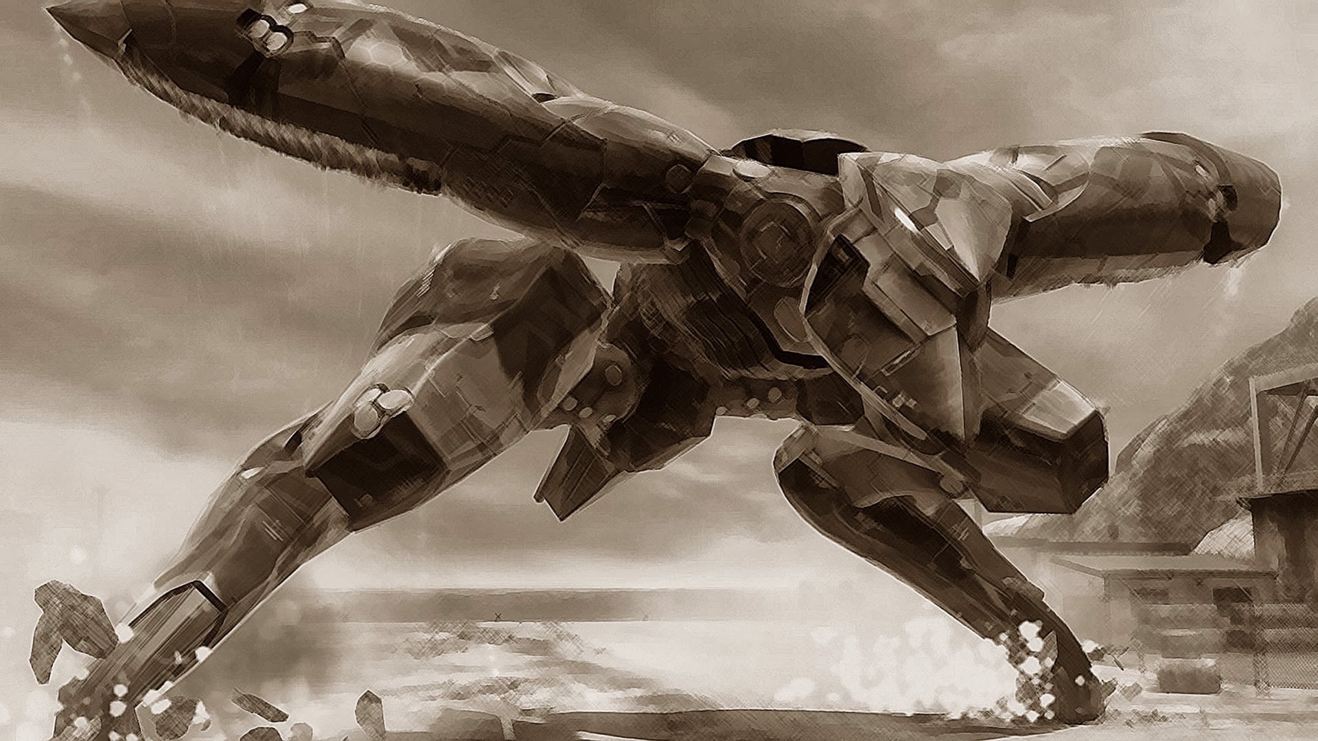 Metal Gear Rising, Video Games, Metal Gear Ray Wallpaper