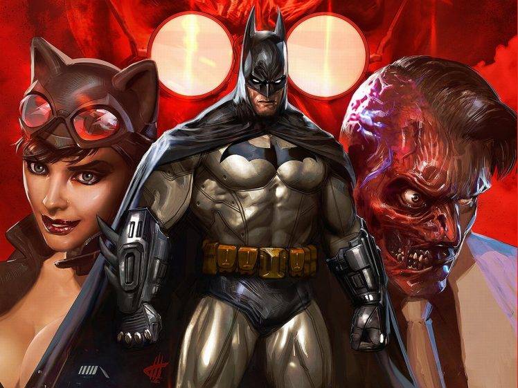 Batman, DC Comics, Catwoman, Two Face, Hugo Strange HD Wallpaper Desktop Background