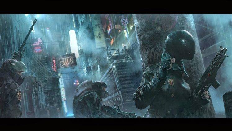 digital Art, Cyberpunk HD Wallpaper Desktop Background