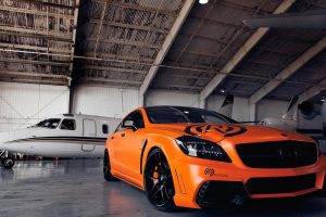 C63 AMG, Mercedes Benz, Orange
