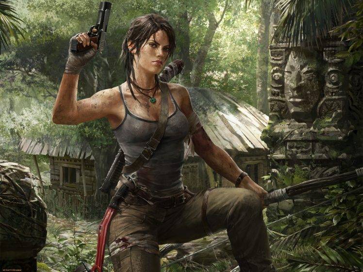video Games, Lara Croft, Tomb Raider, Gun HD Wallpaper Desktop Background