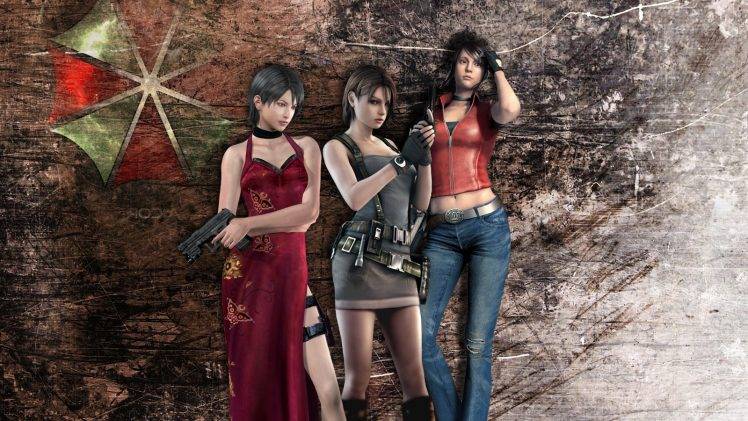Resident Evil, Claire Redfield, Jill Valentine, Ada Wong, Video Games HD Wallpaper Desktop Background