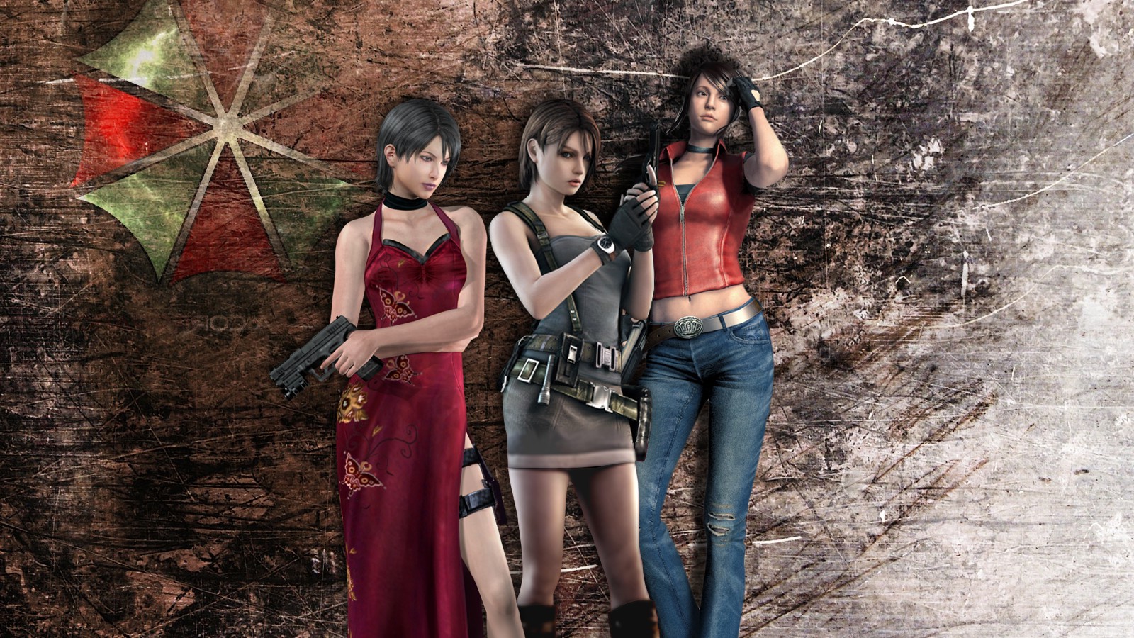 Resident Evil, Claire Redfield, Jill Valentine, Ada Wong, Video Games Wallpaper