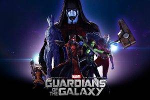 Guardians Of The Galaxy, Gamora, Drax The Destroyer, Star Lord, Groot, Rocket Raccoon, Ronan