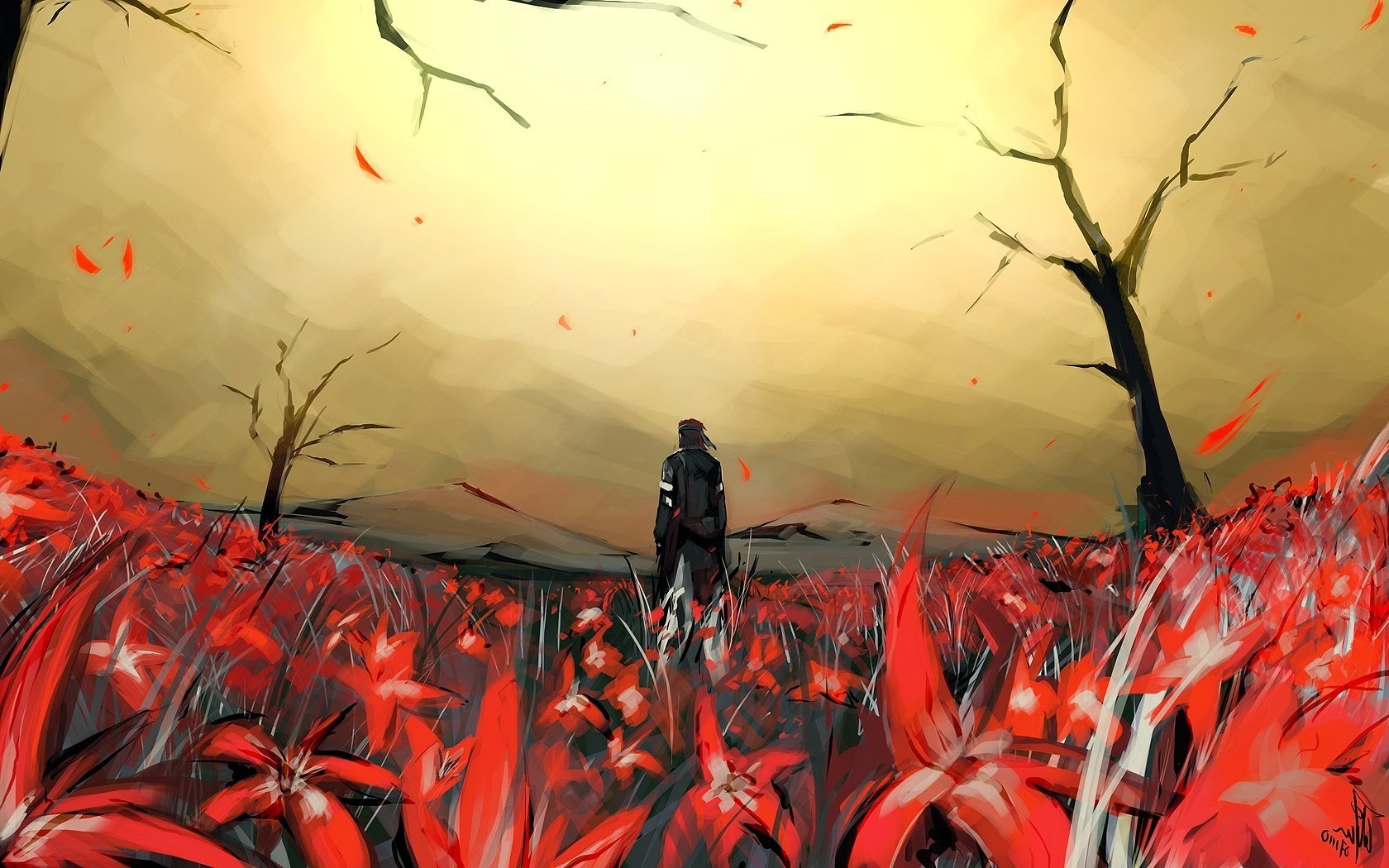 flowers, Trees, Metal Gear Solid Wallpaper