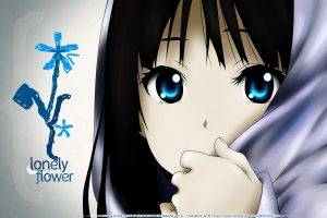 K ON!, Akiyama Mio, Anime Girls, Blue Eyes