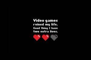 simple Background, Black Background, Pixelated, Video Games