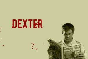 Dexter Morgan, TV, Sepia, Newspapers, Blood Stains