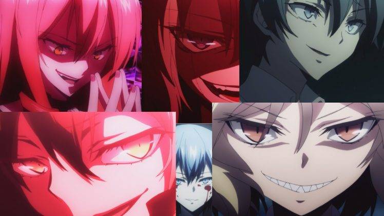 Akuma No Riddle, Blue Hair, Redhead, Blue Eyes, Red Eyes, Ichinose Haru, Azuma Tokaku HD Wallpaper Desktop Background