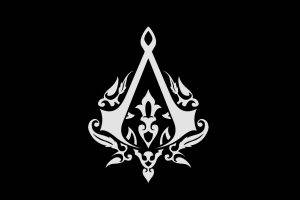 Assassins Creed, Video Games, Logo, Black