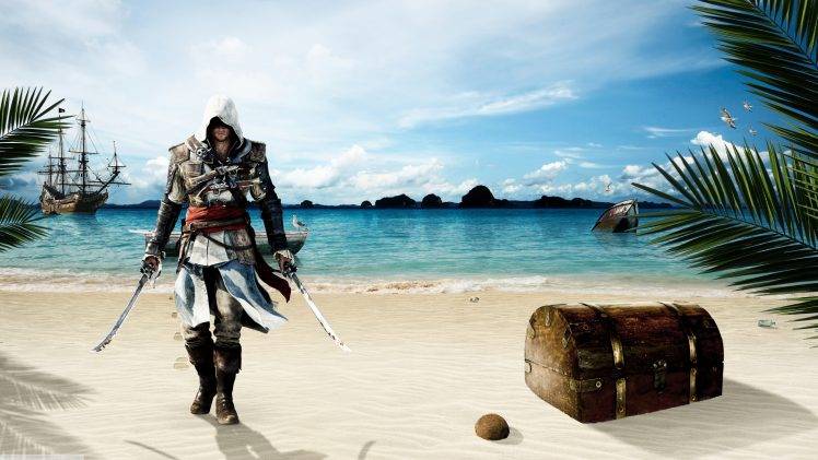 Assassins Creed: Black Flag, Video Games, Ubisoft, Sea, Edward Kenway HD Wallpaper Desktop Background