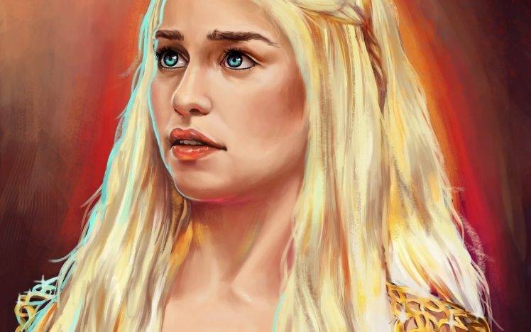 digital Art, Daenerys Targaryen, Game Of Thrones, Fan Art HD Wallpaper Desktop Background