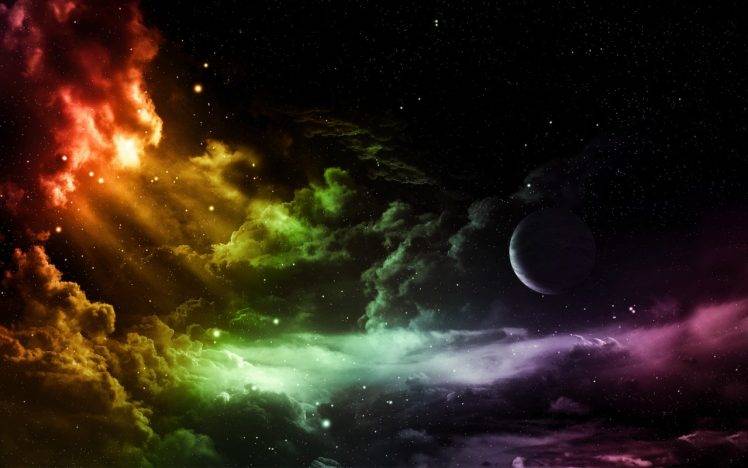 colorful, Clouds, Space HD Wallpaper Desktop Background