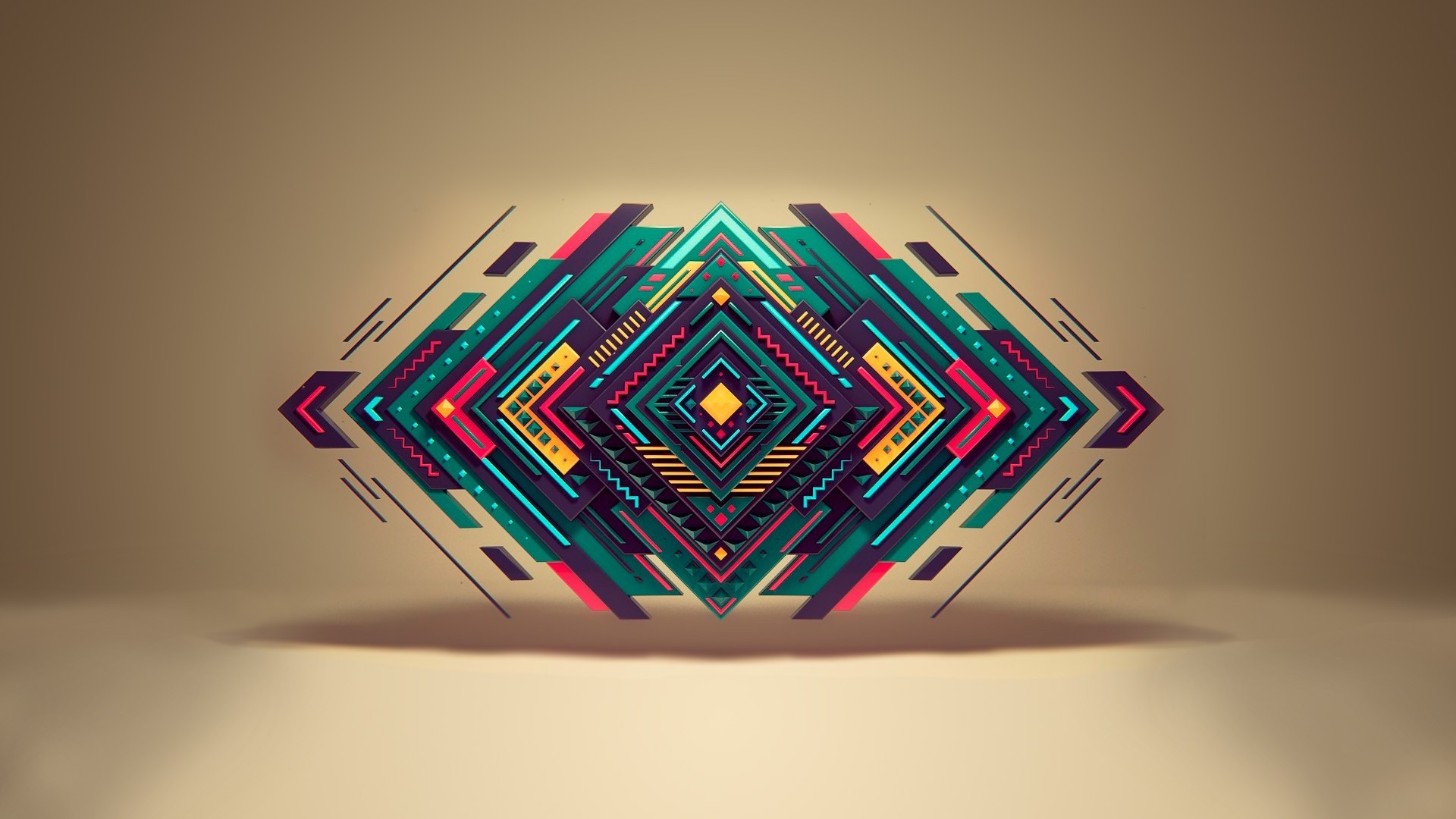 geometry, Shapes, Digital Art Wallpaper