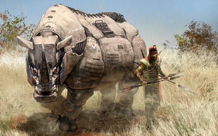 fantasy Art, Rhino HD Wallpaper Desktop Background