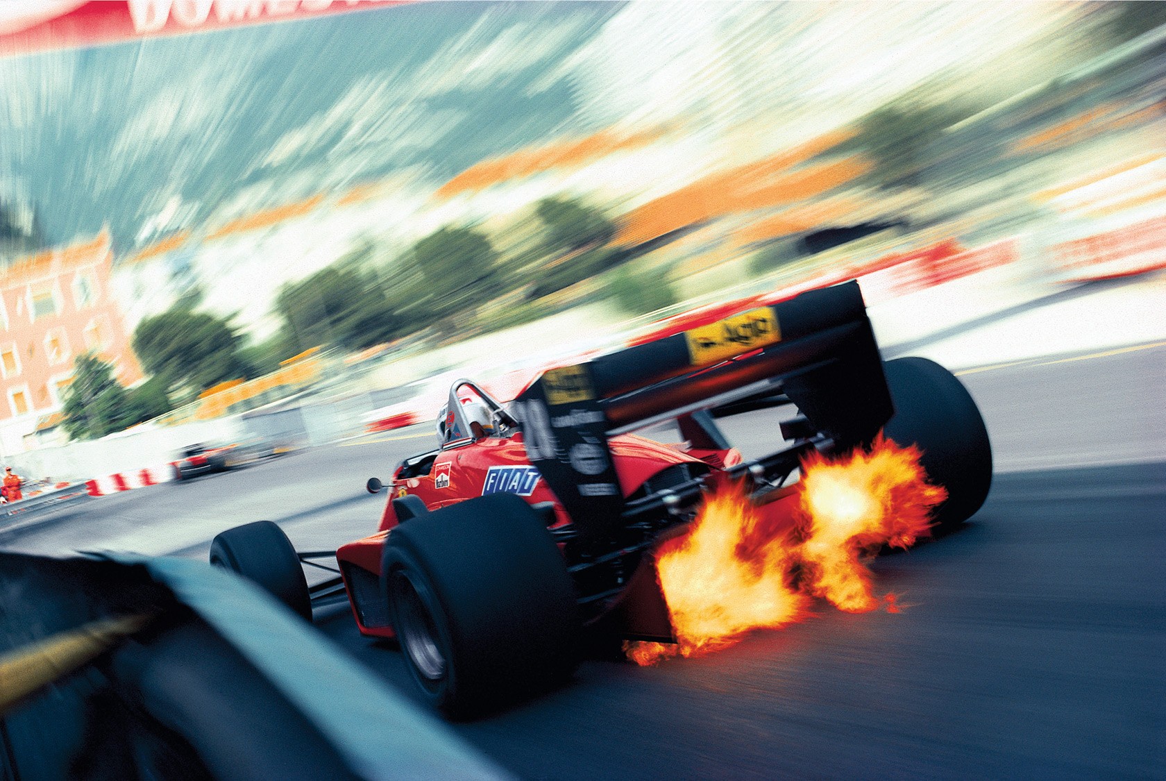 car, Racing, Ferrari, Monaco, Long Exposure, Motorsports, Motion Blur Wallpaper