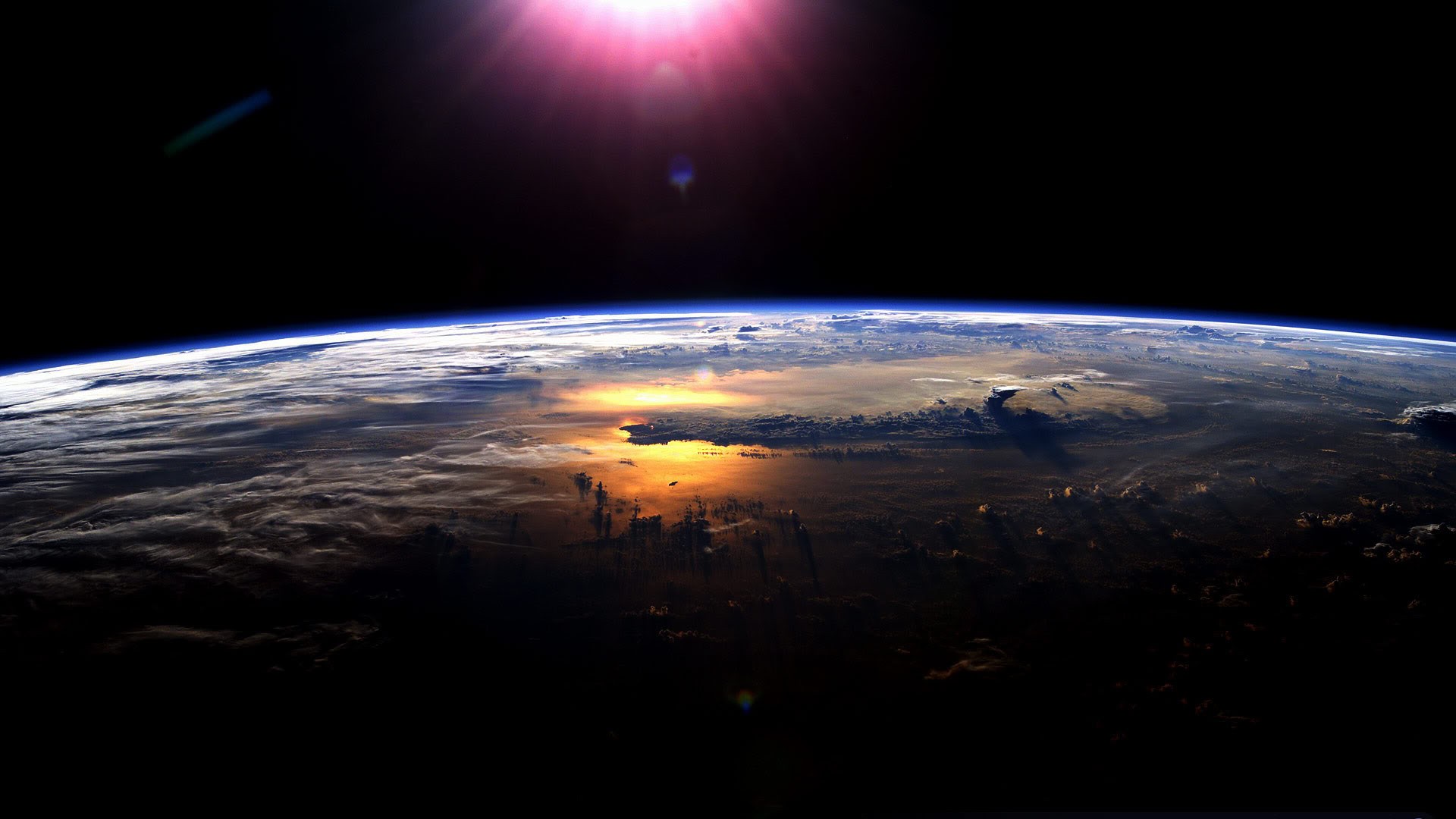 Обои Земля с темной стороны картинки на рабочий стол на тему Космос - скачать скачать