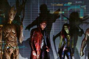 Guardians Of The Galaxy, Star Lord, Gamora, Rocket Raccoon, Groot, Drax The Destroyer