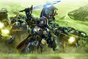Warhammer 40000, Bolter, Space Marines, Power Armor, Commander, Dreadnought, Ultramarines