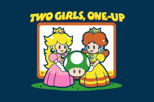 one Up, Super Mario, Princess Peach, Humor, Daisy