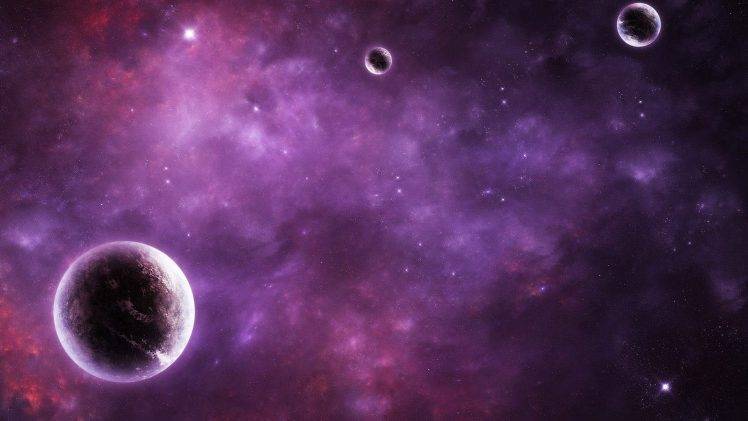 space Art, Purple, Planet, Nebula HD Wallpaper Desktop Background