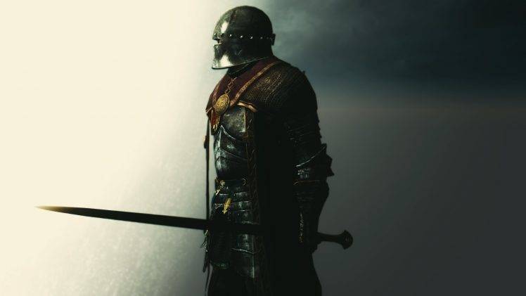 knights, Sword, Warrior, Digital Art HD Wallpaper Desktop Background