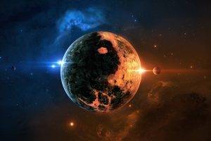 space Art, Planet, Space, Yin And Yang