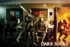 Dark Souls, Video Games, Humor, Fire