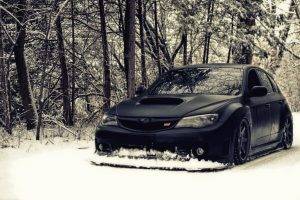 car, Snow, Subaru Impreza