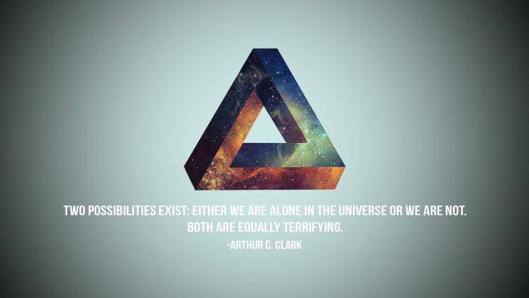 quote, Typo, Penrose Triangle HD Wallpaper Desktop Background