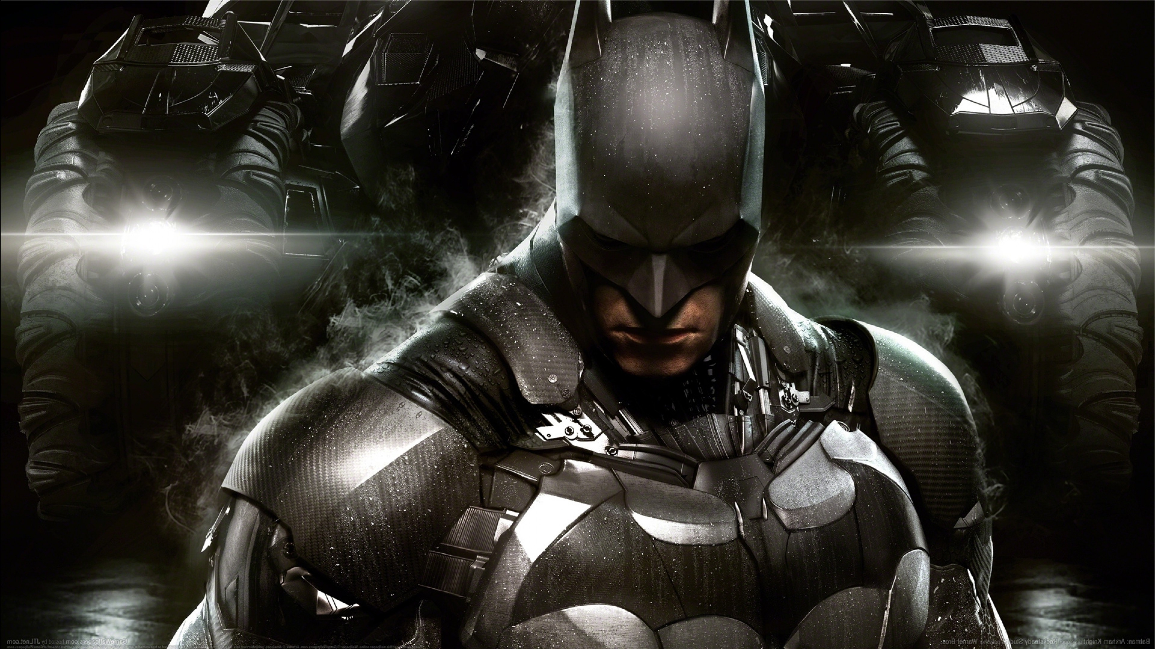 Batman: Arkham Knight, Rocksteady Studios, Batman, Gotham City, Video Games, Batmobile Wallpaper