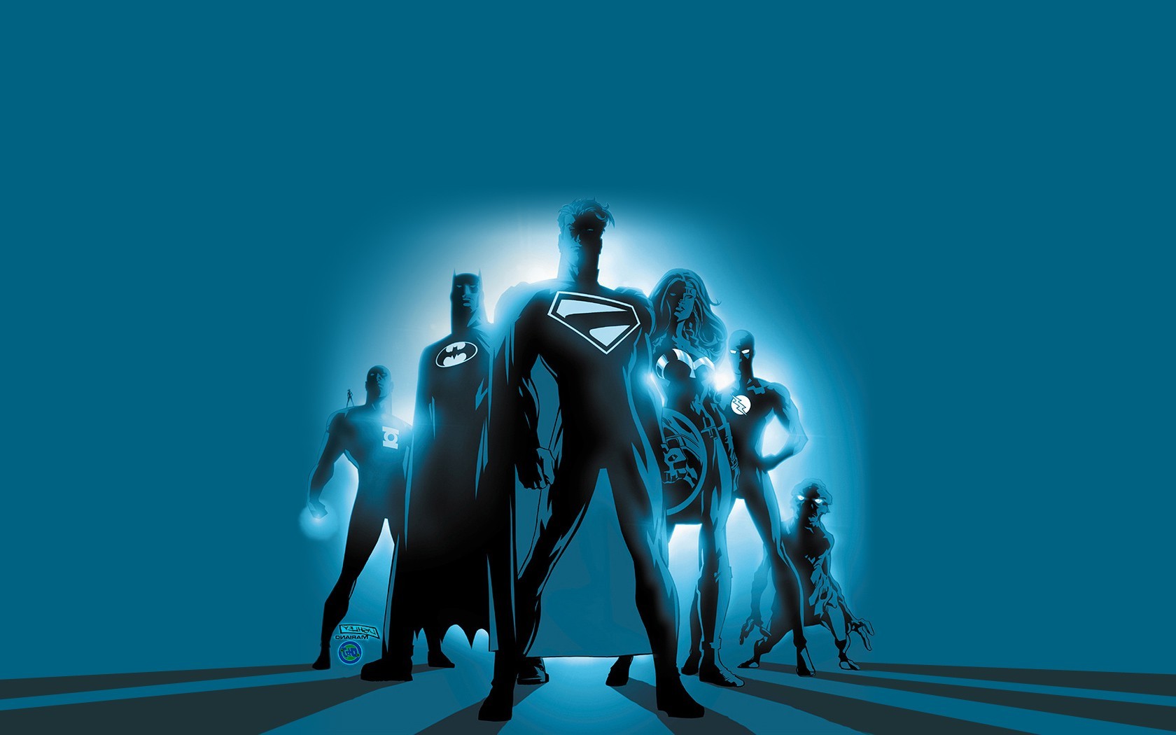 Batman, Superman, Justice League, Wonder Woman, Flash, Green Lantern Wallpaper