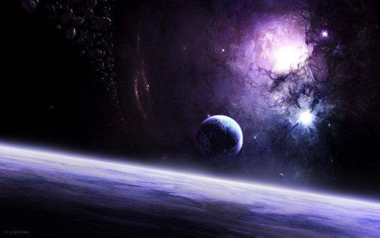 space, Planet, Nebula, Asteroid, Space Art HD Wallpaper Desktop Background