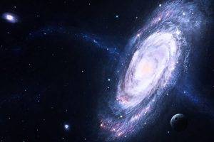 space, Space Art, Spiral Galaxy, Planet