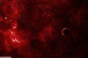 space Art, Red, Planet