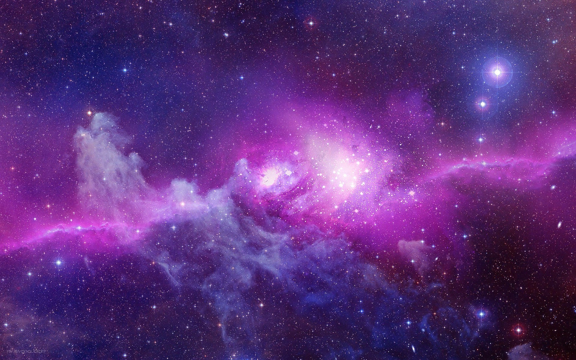 space, Space Art, Stars, Purple Wallpapers HD / Desktop ...