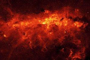 space, Nebula, Red