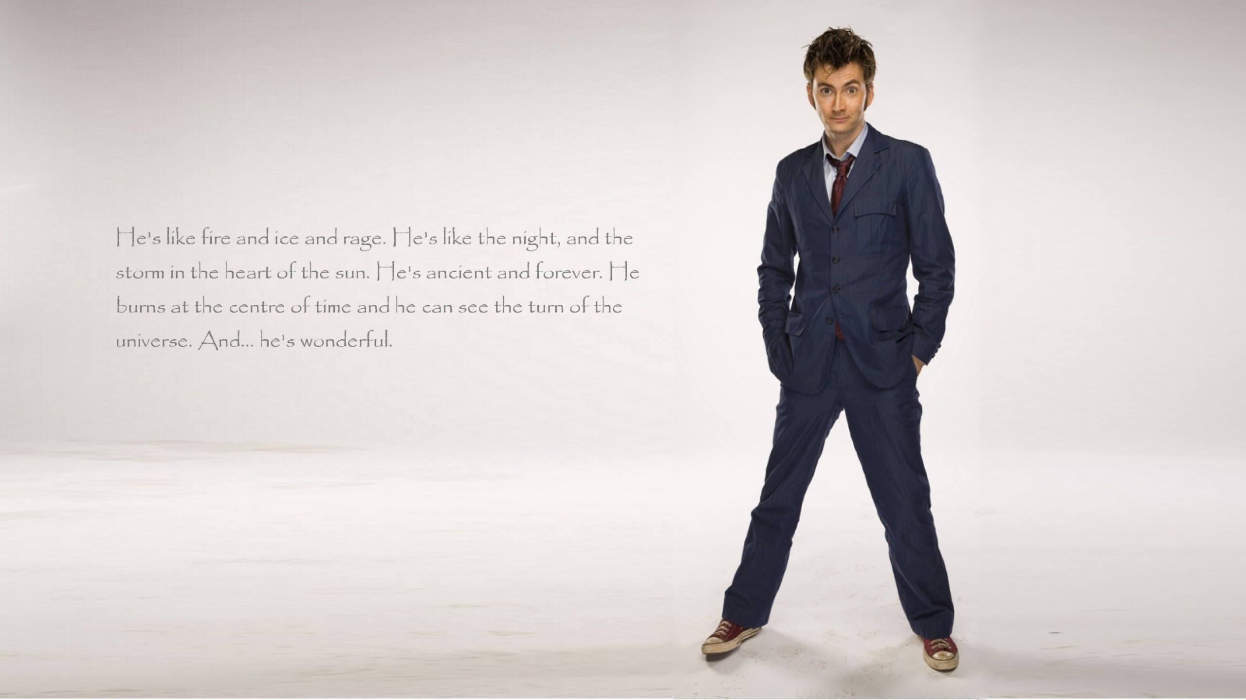Doctor Who, The Doctor, TARDIS, David Tennant, Tenth Doctor, Quote Wallpaper