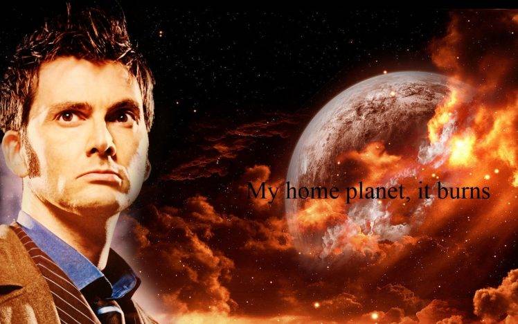Doctor Who, The Doctor, TARDIS, David Tennant, Gallifrey, Tenth Doctor, Planet, Quote HD Wallpaper Desktop Background