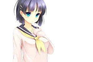 Sword Art Online, Kirigaya Suguha, Anime, Anime Girls, Dark Hair, Brunette, Blue Eyes