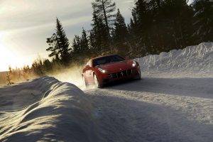 Ferrari FF, Car, Snow