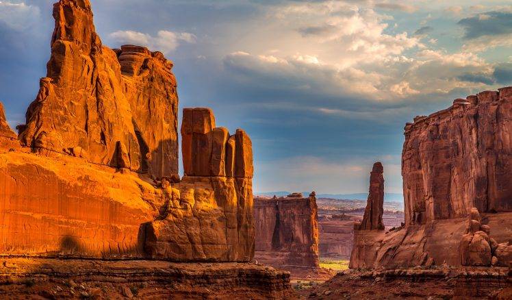 rock, Landscape, Rock Formation, Arches National Park HD Wallpaper Desktop Background