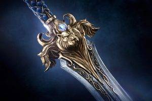 Alliance, Warcraft, World Of Warcraft, Movies, Sword, Lion, Video Games